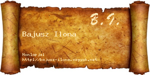Bajusz Ilona névjegykártya